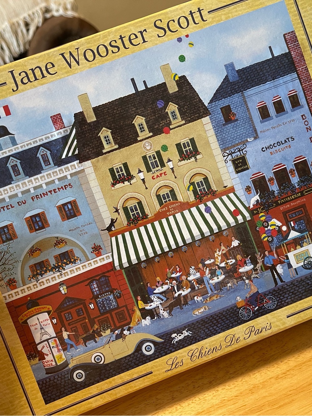 Jane Wooster Scott 500 Piece Les Chins Des Paris Puzzle 20”x16”